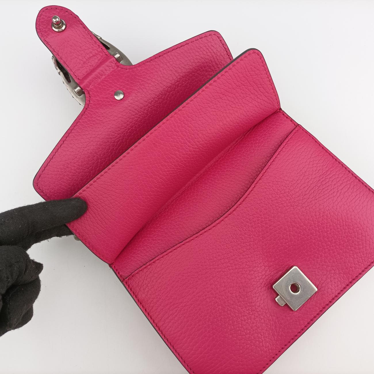 Pre-owned Gucci Dionysus Pink Leather 421970 shoulderbag | stylenewstar