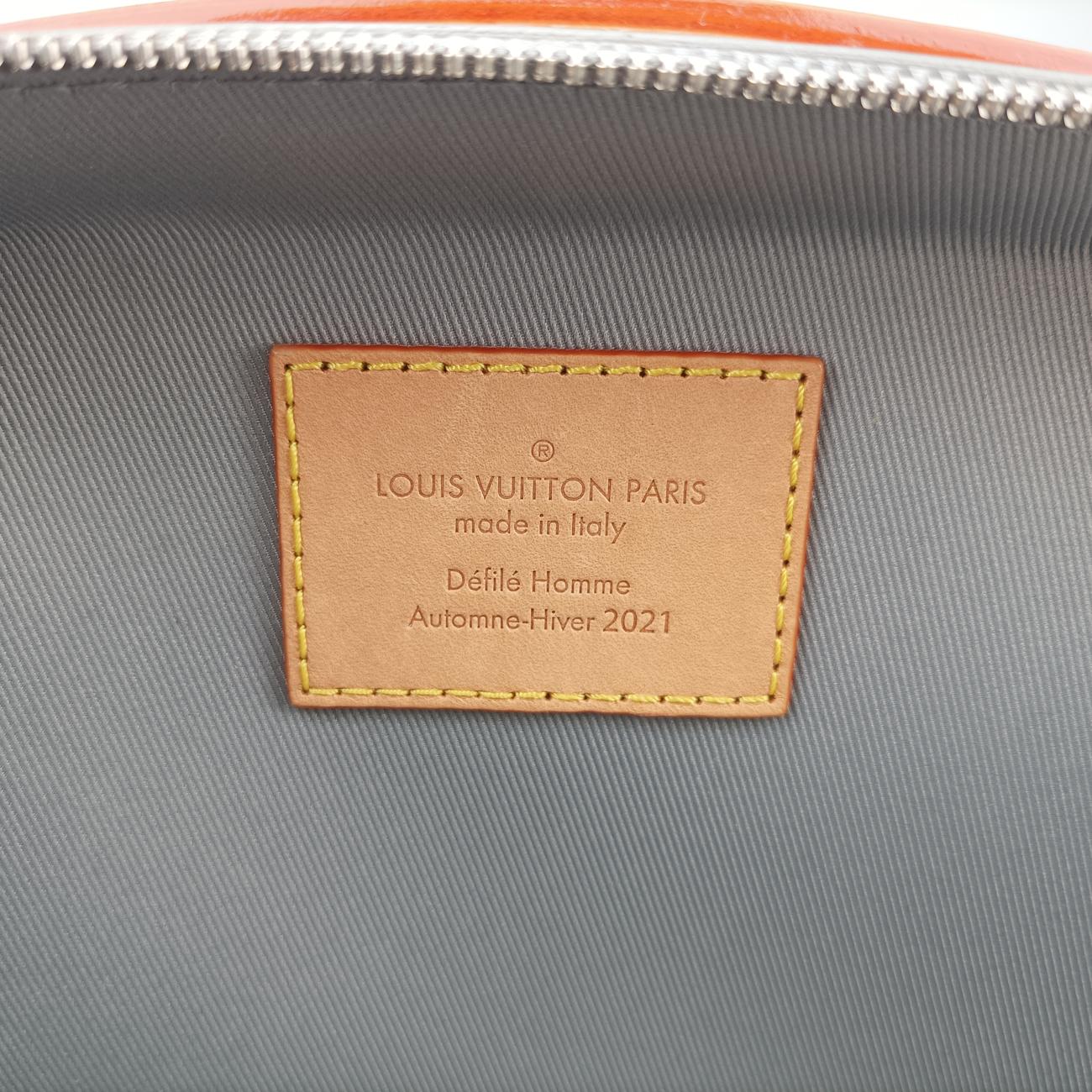 Pre-owned Louis Vuitton Monogram Mirror Handle Soft Trunk Silver Vernis M45885 shoulderbag | stylenewstar