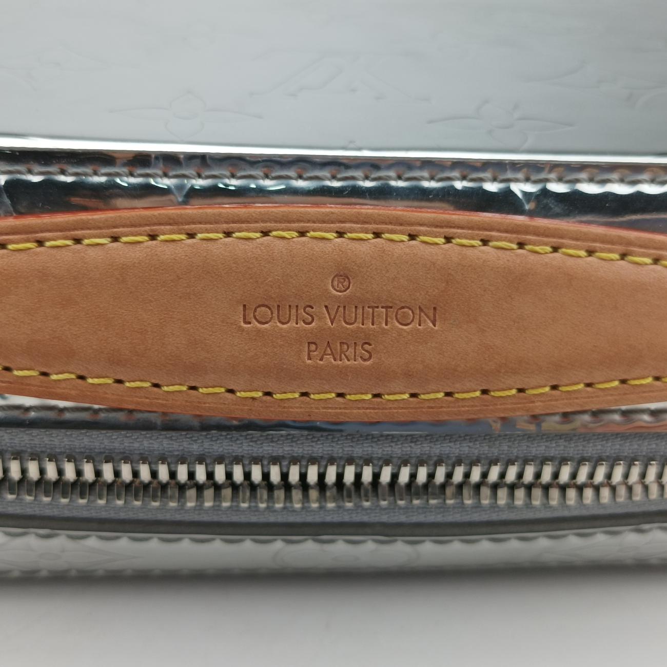 Pre-owned Louis Vuitton Monogram Mirror Handle Soft Trunk Silver Vernis M45885 shoulderbag | stylenewstar