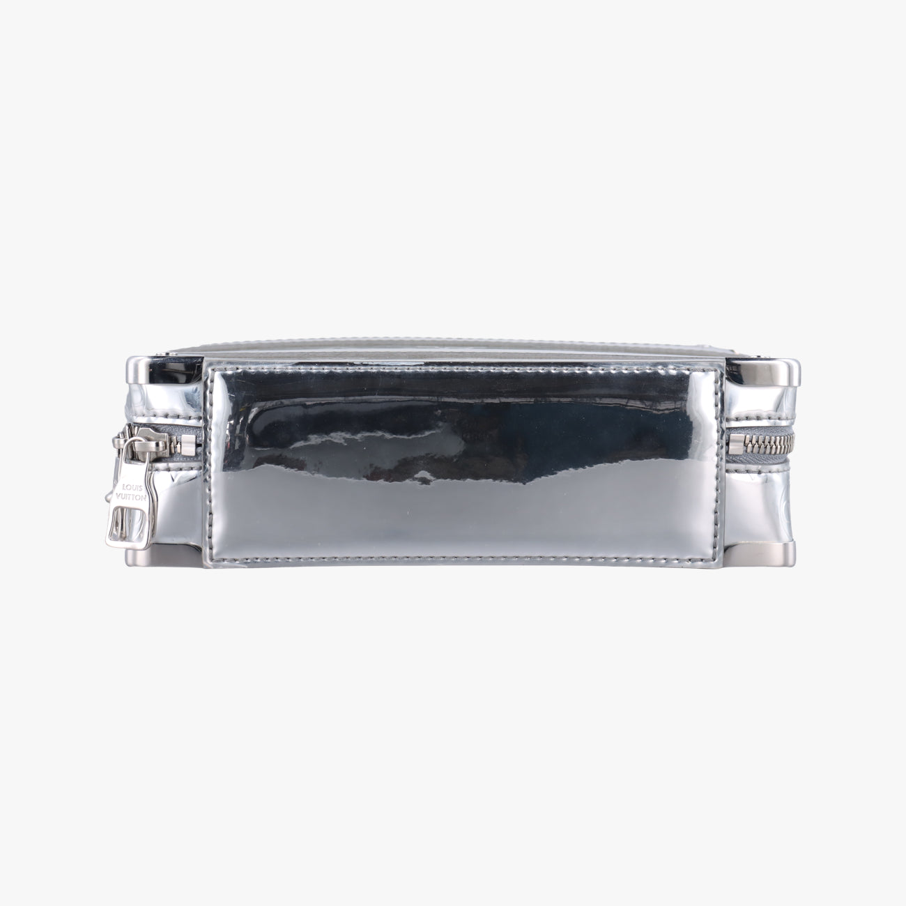 Pre-owned Louis Vuitton Monogram Mirror Handle Soft Trunk Silver Vernis M45885 shoulderbag | stylenewstar