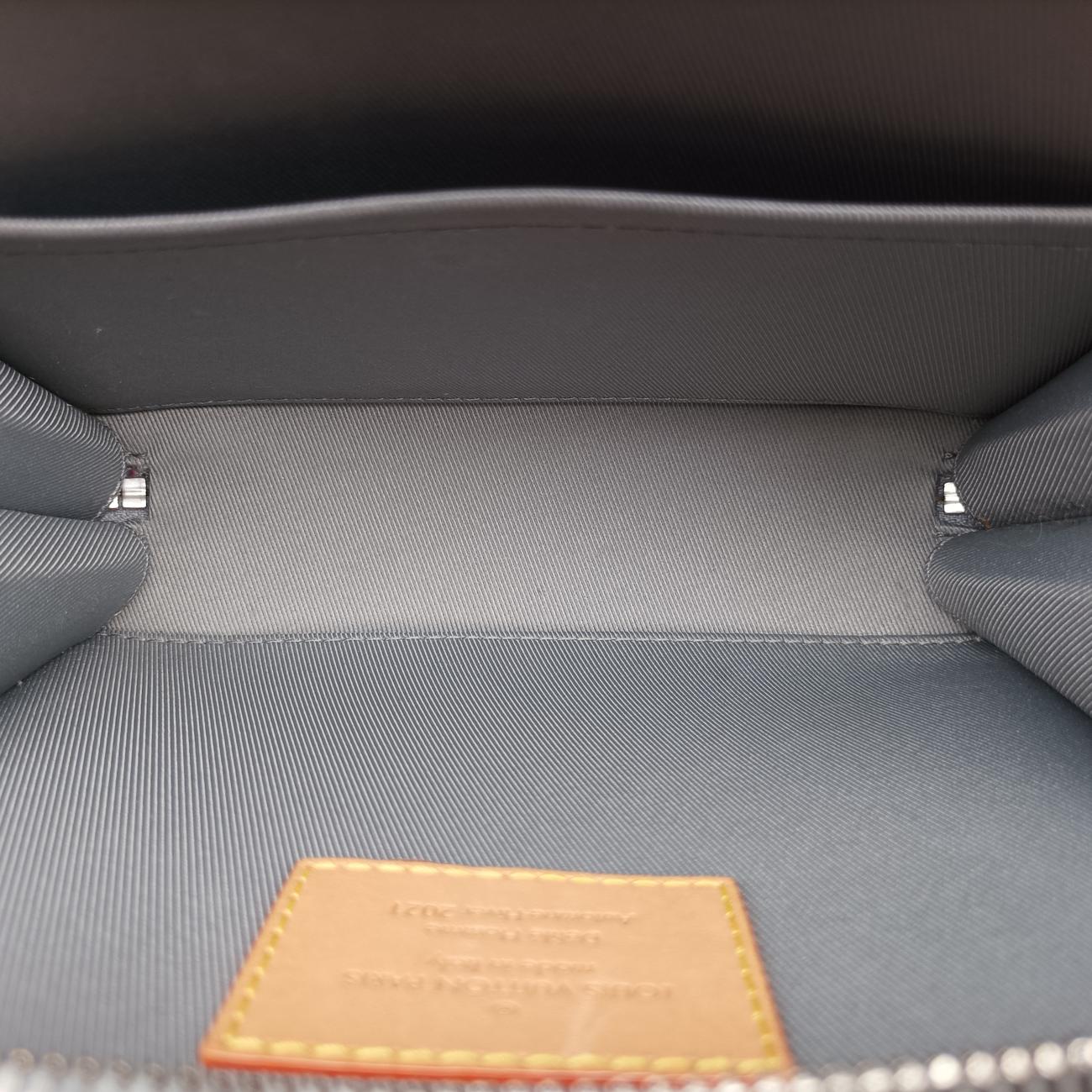 Pre-owned Louis Vuitton Monogram Mirror Handle Soft Trunk Silver Vernis M45885 shoulderbag | stylenewstar