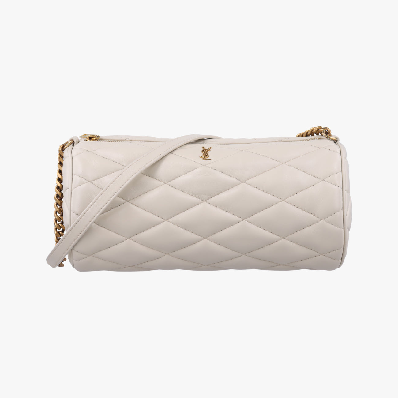 Sado Small Tube Bag White Leather GUE712706.0622