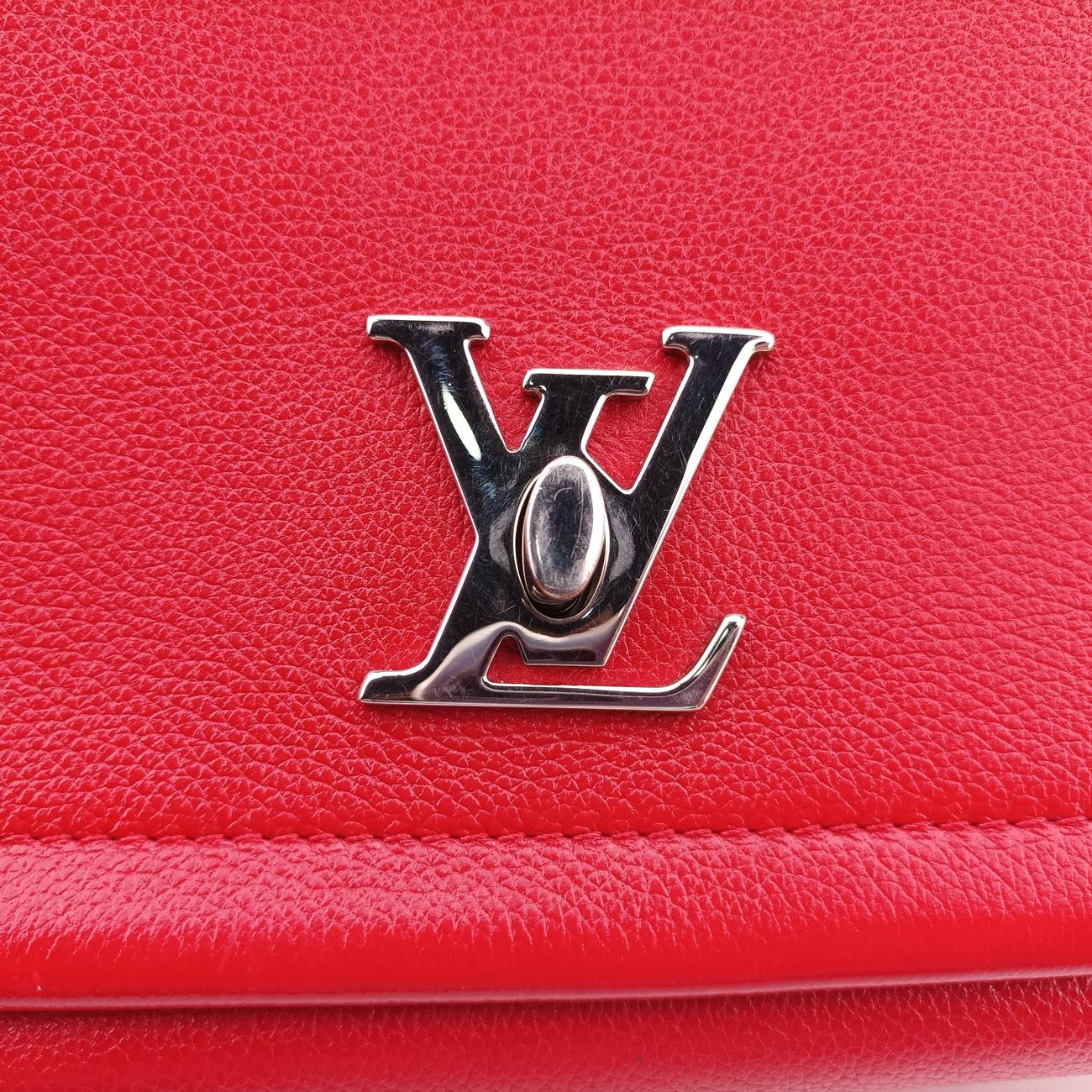 Pre-owned Louis Vuitton Lock Me II BB Ruby Leather M51202 shoulderbag | stylenewstar