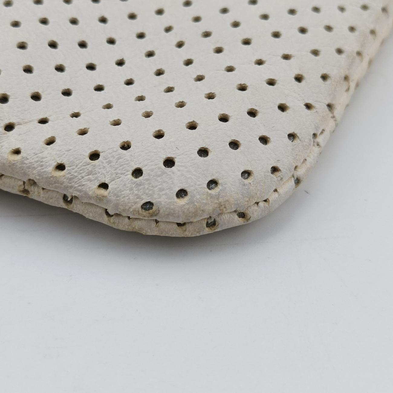 Pre-owned Chanel 2.55 Punching White lambskin A37561 shoulderbag | stylenewstar