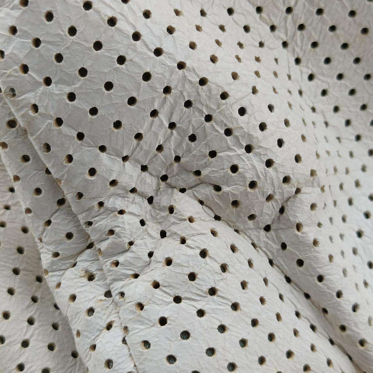 Pre-owned Chanel 2.55 Punching White lambskin A37561 shoulderbag | stylenewstar