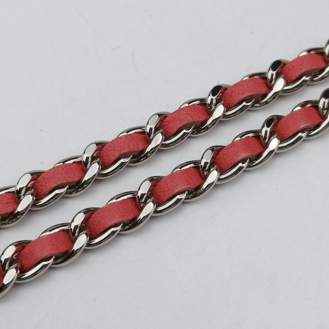 Pre-owned Chanel Color Pop CC Round Red / Pink lambskin AP0060 shoulderbag | stylenewstar