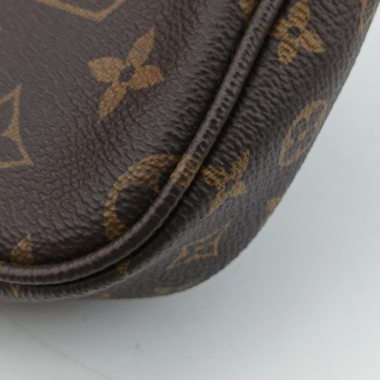 Pre-owned Louis Vuitton MULTI POCHETTE ACCESSOIRES MARRON×ROSE CLAIRE Monogram Canvas M44840 shoulderbag | stylenewstar