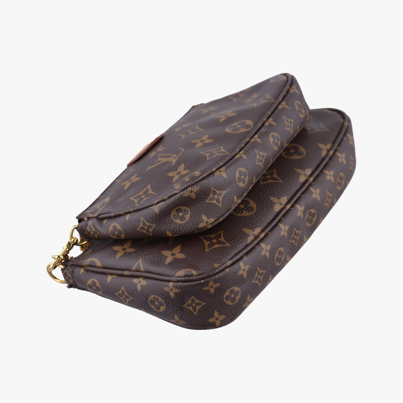 Pre-owned Louis Vuitton MULTI POCHETTE ACCESSOIRES MARRON×ROSE CLAIRE Monogram Canvas M44840 shoulderbag | stylenewstar