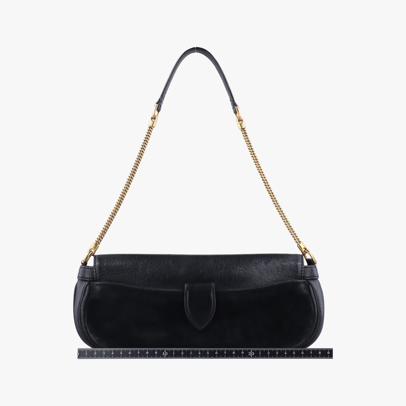 Pre-owned Louis Vuitton Avant Garde Art Deco Black Suede × leather M97093 shoulderbag | stylenewstar