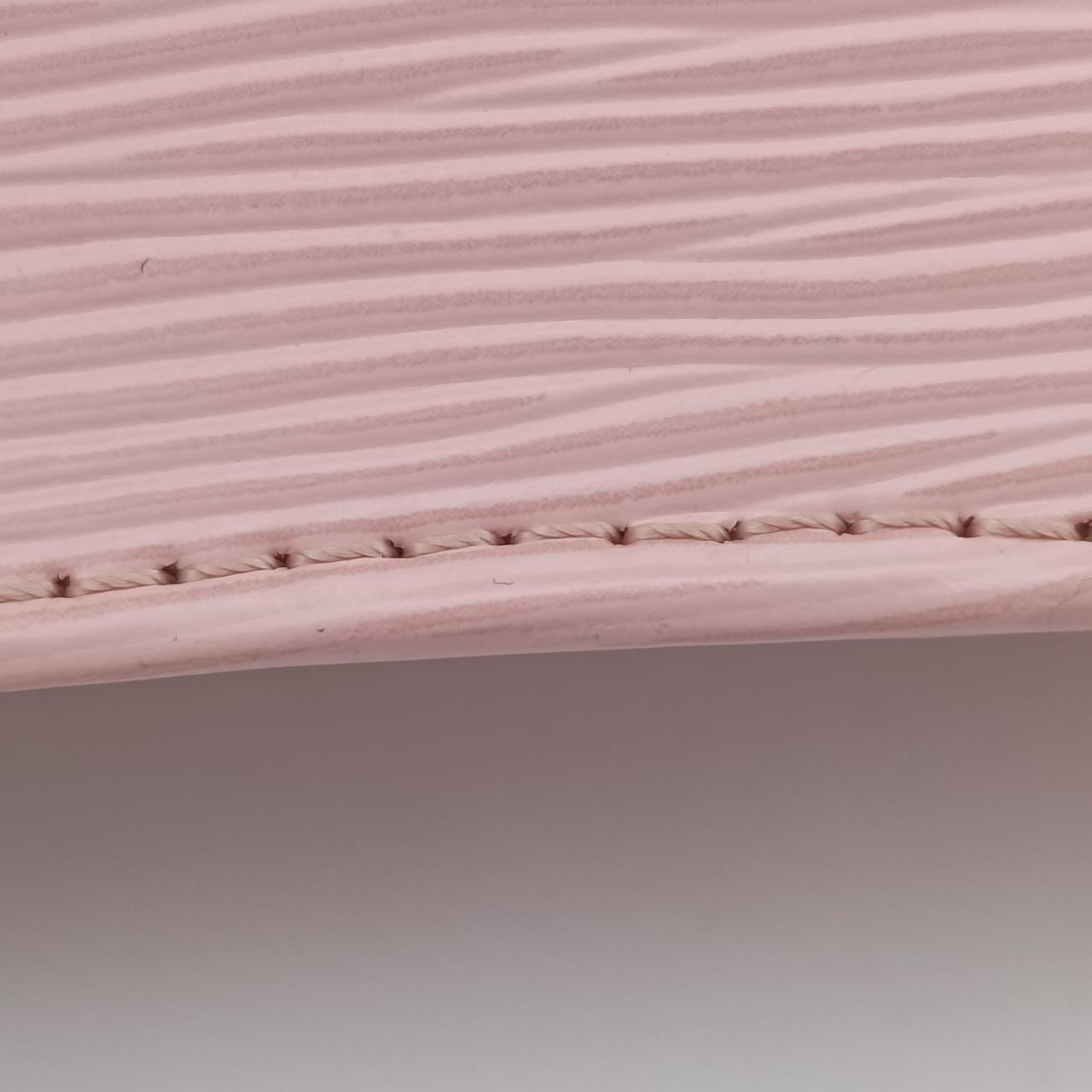 Pre-owned Louis Vuitton Petit Sac Plat ROSE BALLERIN Epi M69575 shoulderbag | stylenewstar