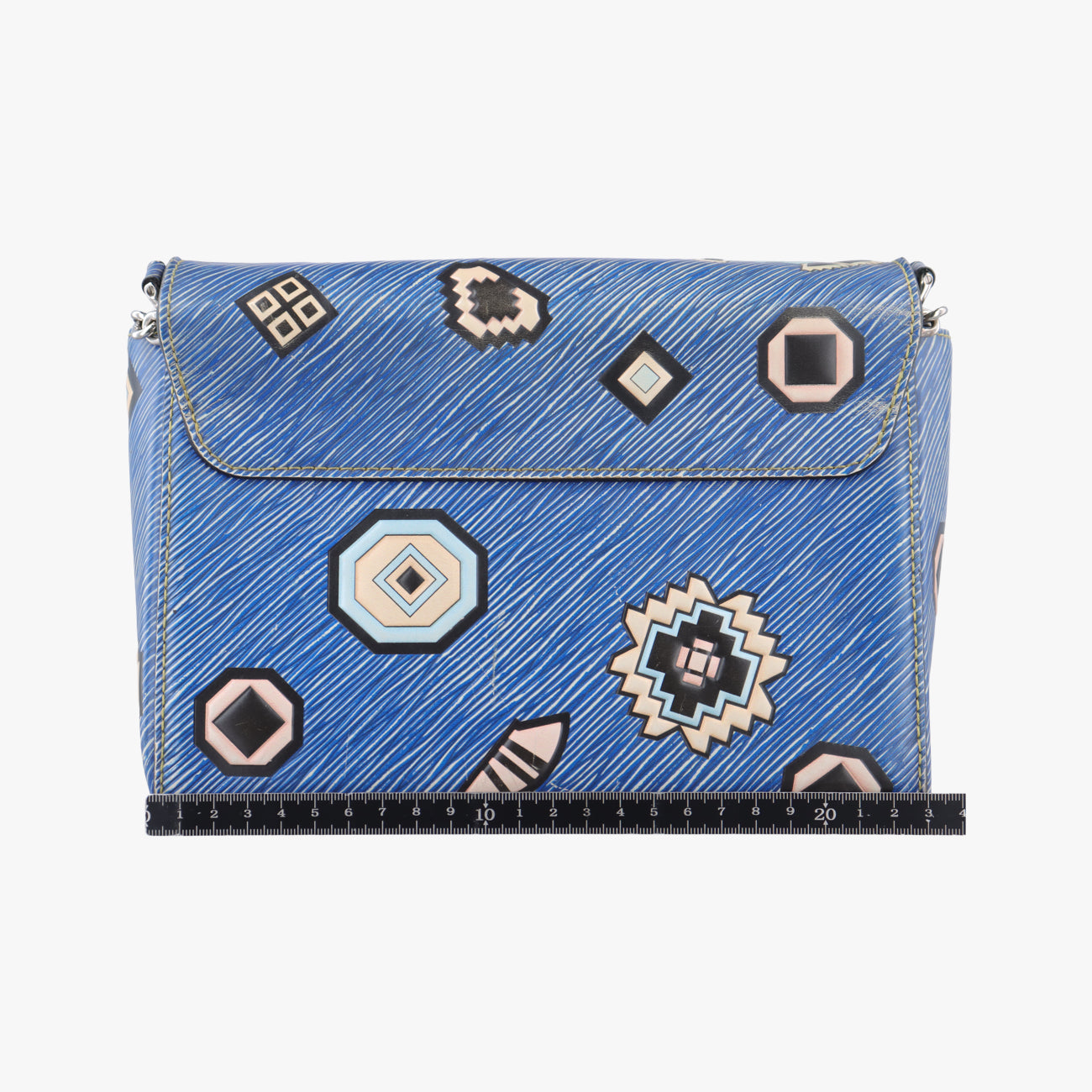 Secondhand Louis Vuitton Twist MM Blue x Multicolor Epi M54865 shoulderbag | stylenewstar