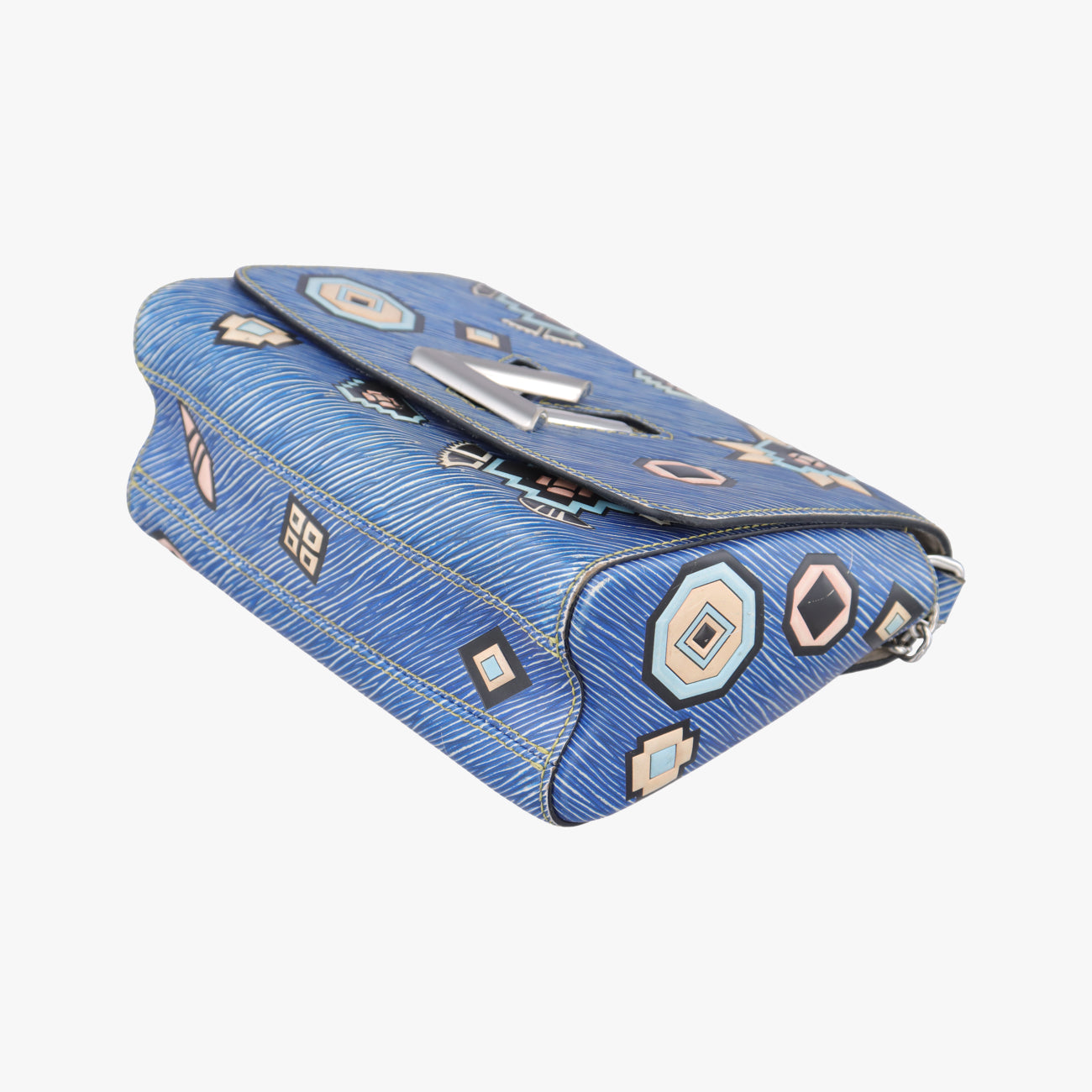 Secondhand Louis Vuitton Twist MM Blue x Multicolor Epi M54865 shoulderbag | stylenewstar