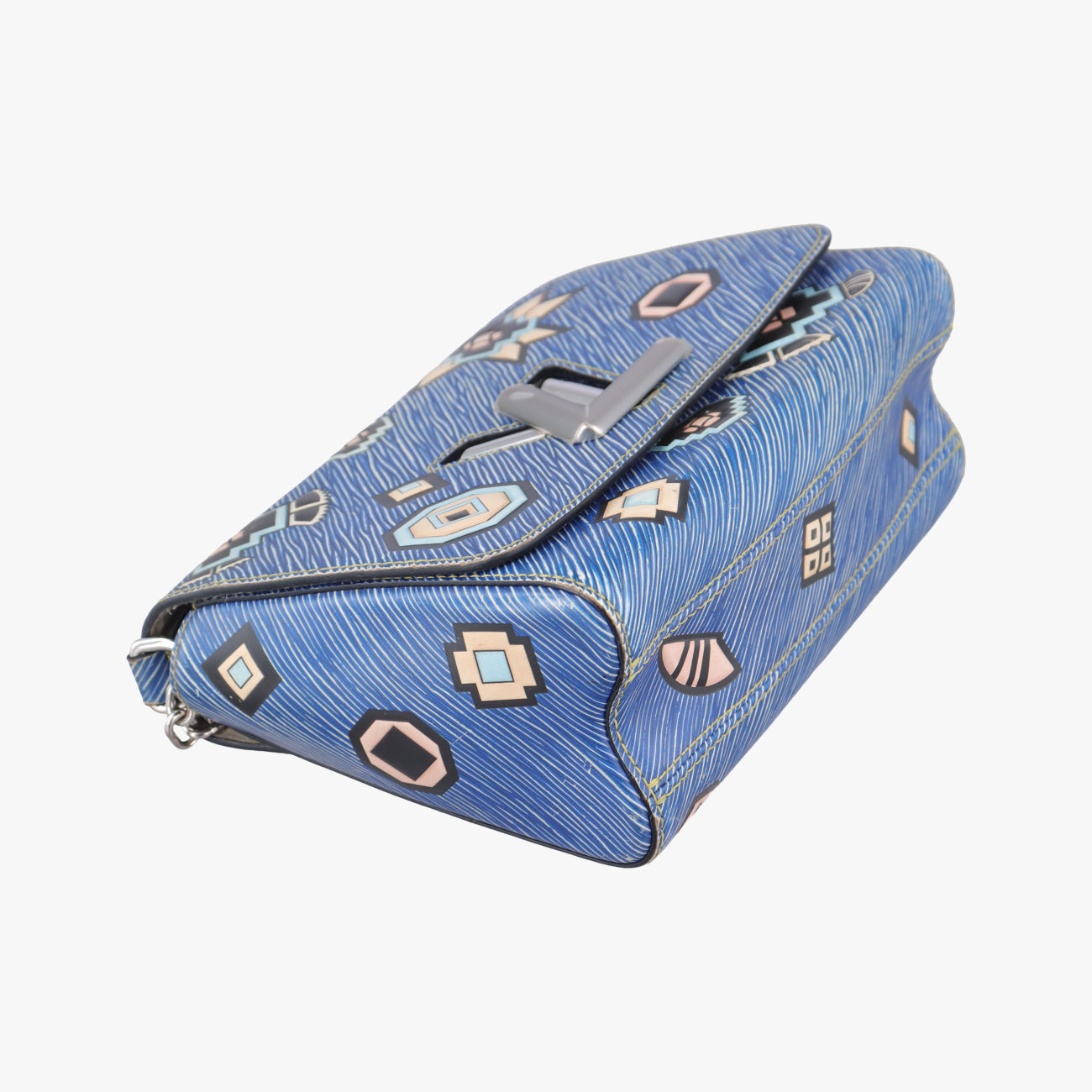 Secondhand Louis Vuitton Twist MM Blue x Multicolor Epi M54865 shoulderbag | stylenewstar