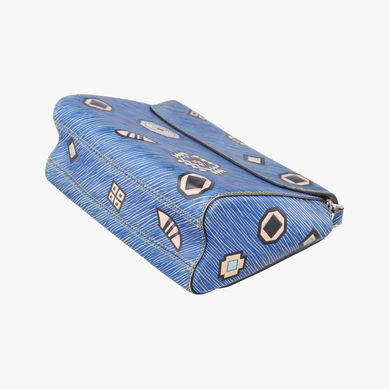 Secondhand Louis Vuitton Twist MM Blue x Multicolor Epi M54865 shoulderbag | stylenewstar