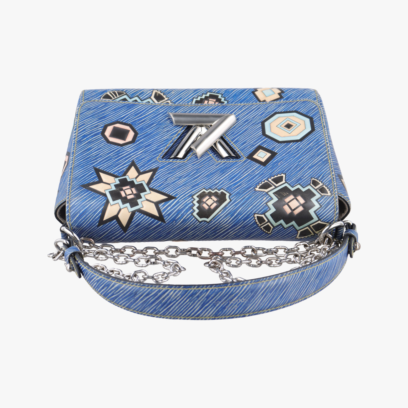 Secondhand Louis Vuitton Twist MM Blue x Multicolor Epi M54865 shoulderbag | stylenewstar