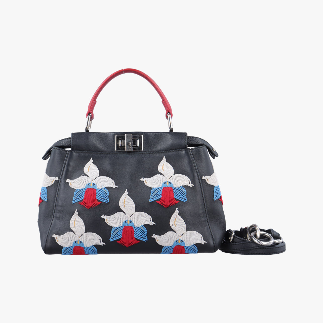 Secondhand Fendi PEEKABOO Black Leather 8BN244 shoulderbag | stylenewstar