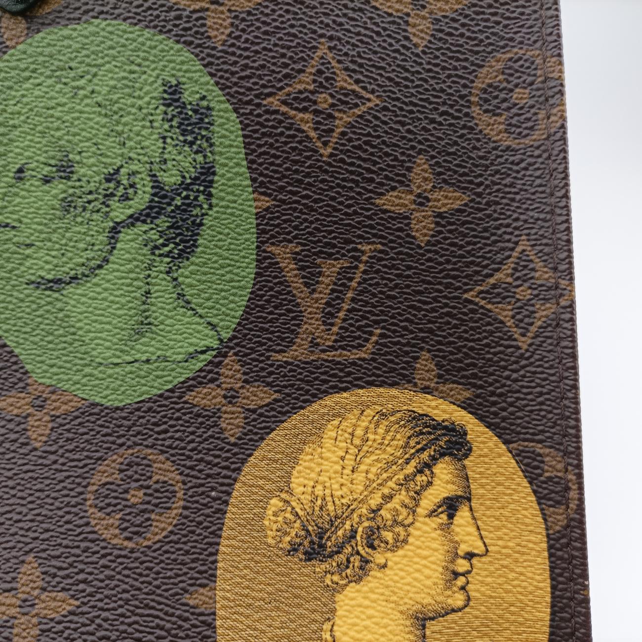 Pre-owned Louis Vuitton Fornasetti Onthego MM Brown×Multicolor Monogram Cameo M59245 shoulderbag | stylenewstar