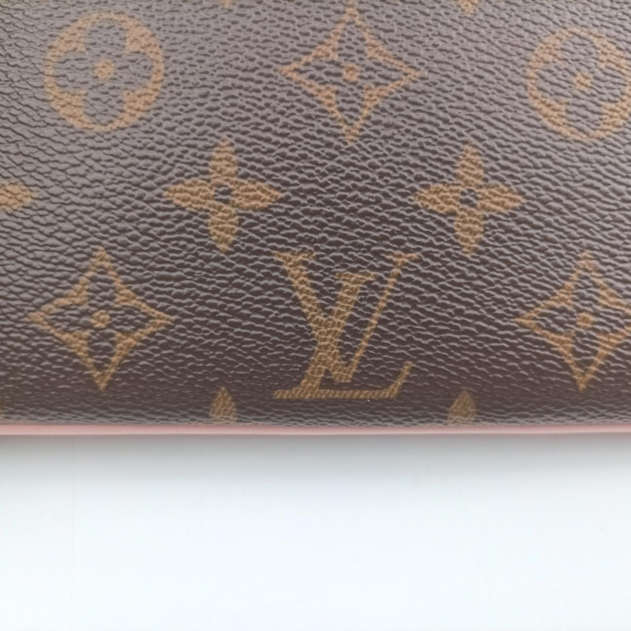 Pre-owned Louis Vuitton Pochette Double Zip Blooming Flowers brown×multi Monogram Canvas×calf leather M63905 shoulderbag | stylenewstar