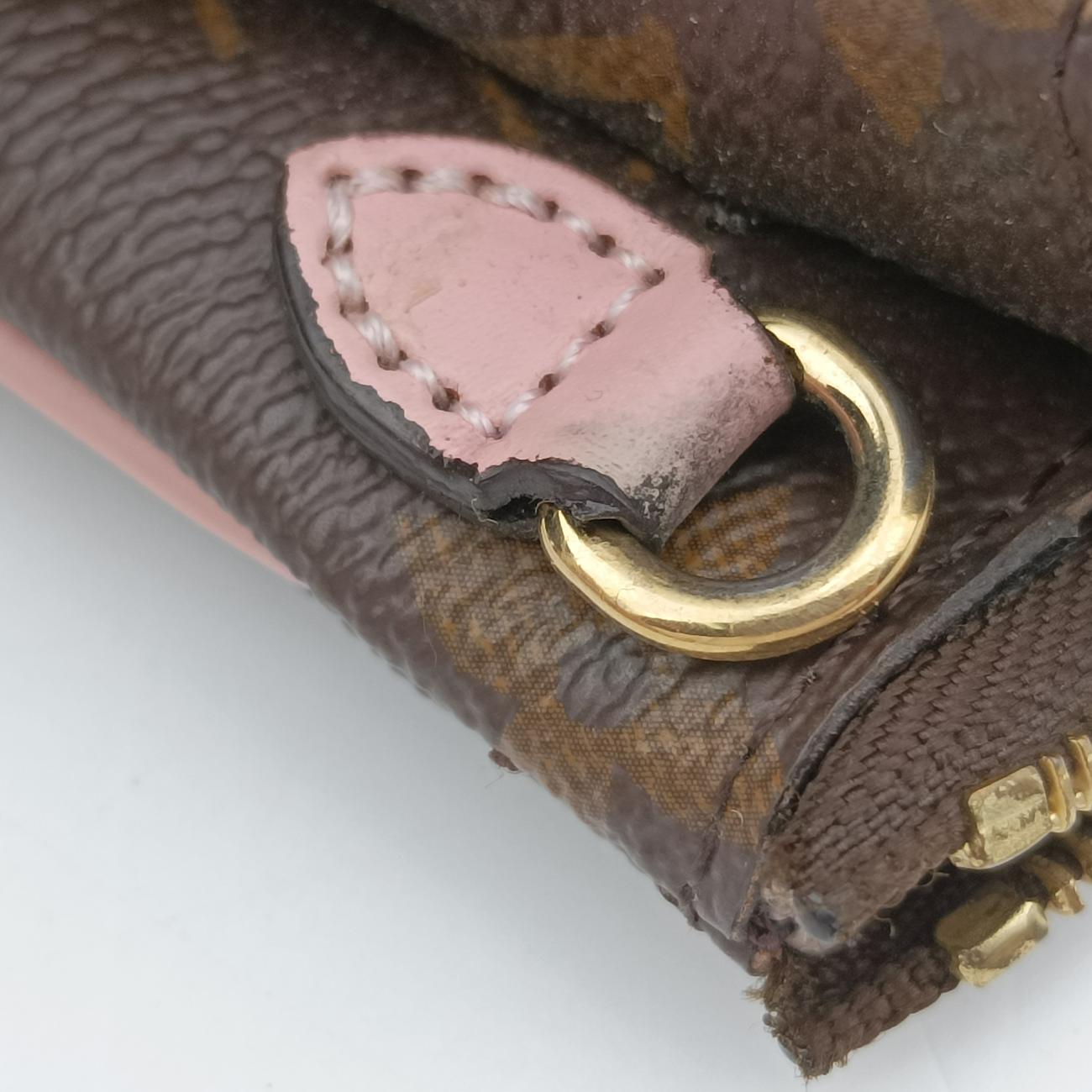 Pre-owned Louis Vuitton Pochette Double Zip Blooming Flowers brown×multi Monogram Canvas×calf leather M63905 shoulderbag | stylenewstar