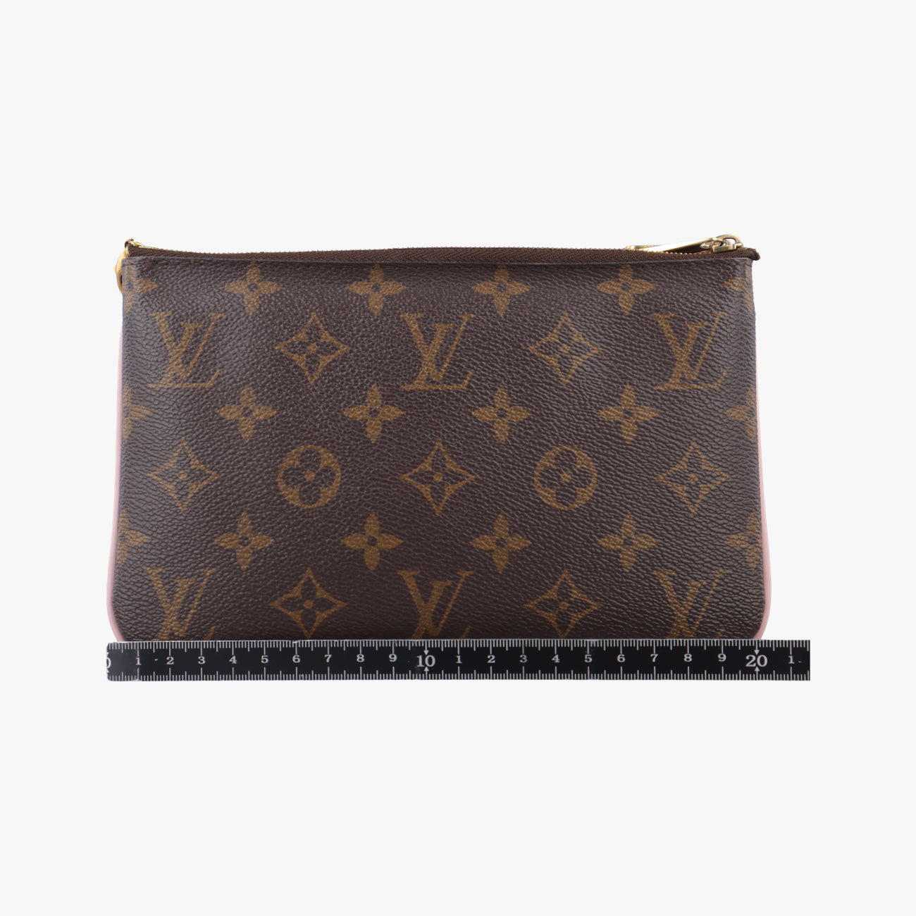 Pre-owned Louis Vuitton Pochette Double Zip Blooming Flowers brown×multi Monogram Canvas×calf leather M63905 shoulderbag | stylenewstar