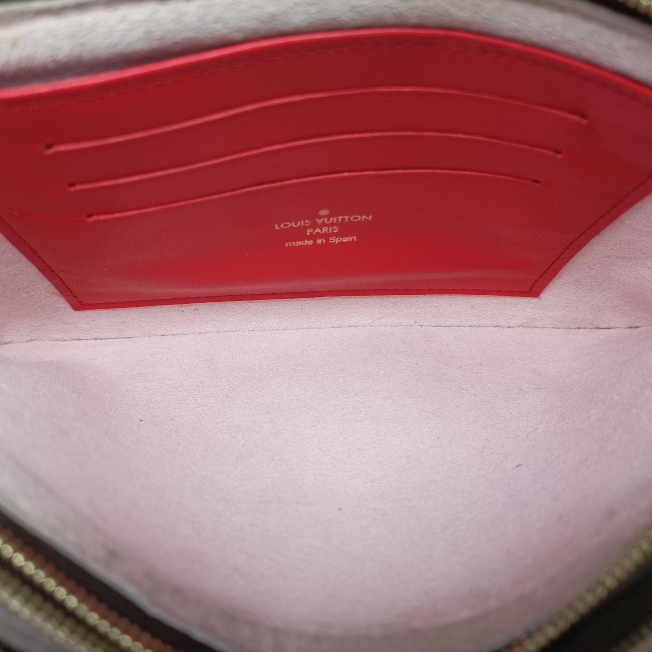 Pre-owned Louis Vuitton Pochette Double Zip Blooming Flowers brown×multi Monogram Canvas×calf leather M63905 shoulderbag | stylenewstar