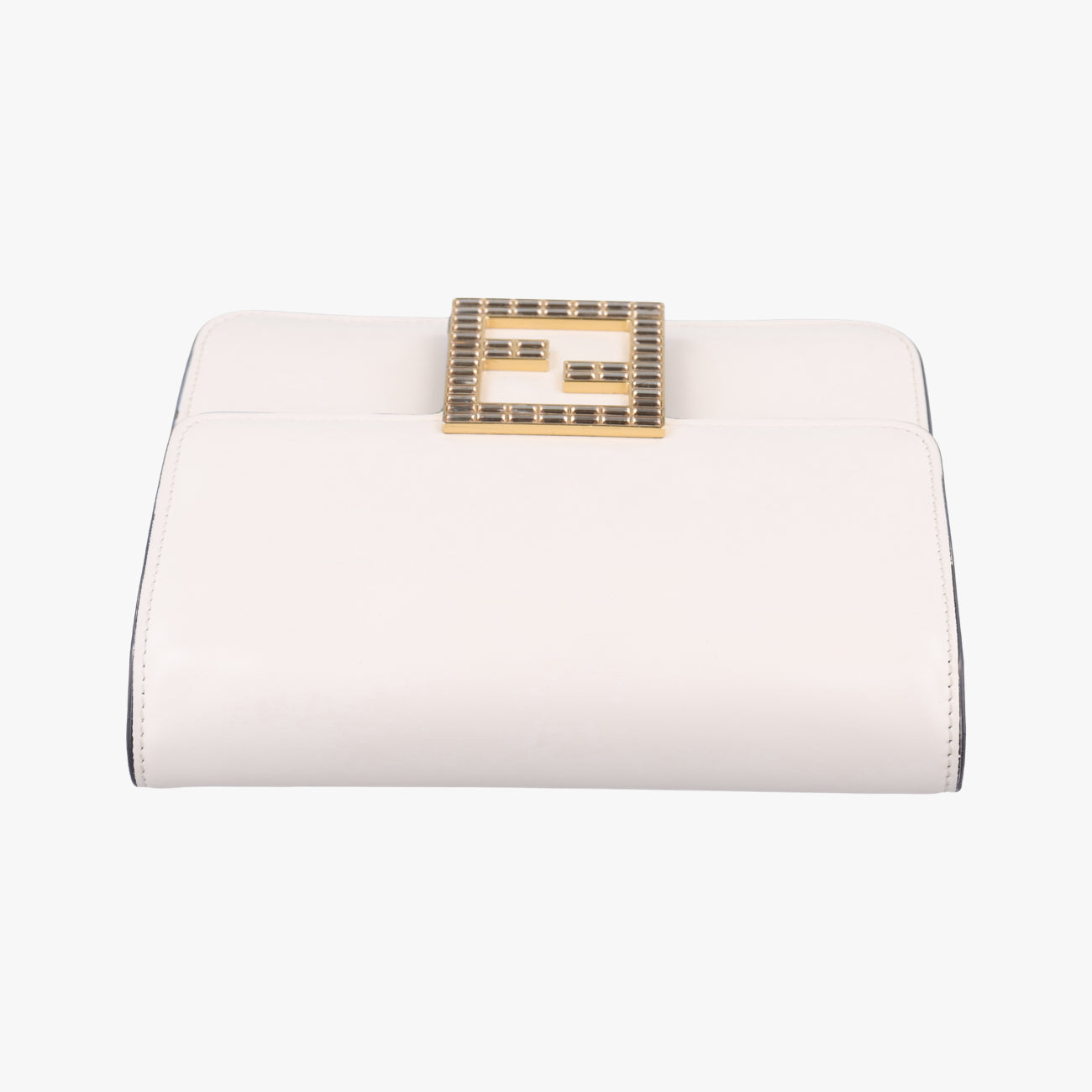 Pre-owned Fendi Fab White Leather 8BT326 shoulderbag | stylenewstar