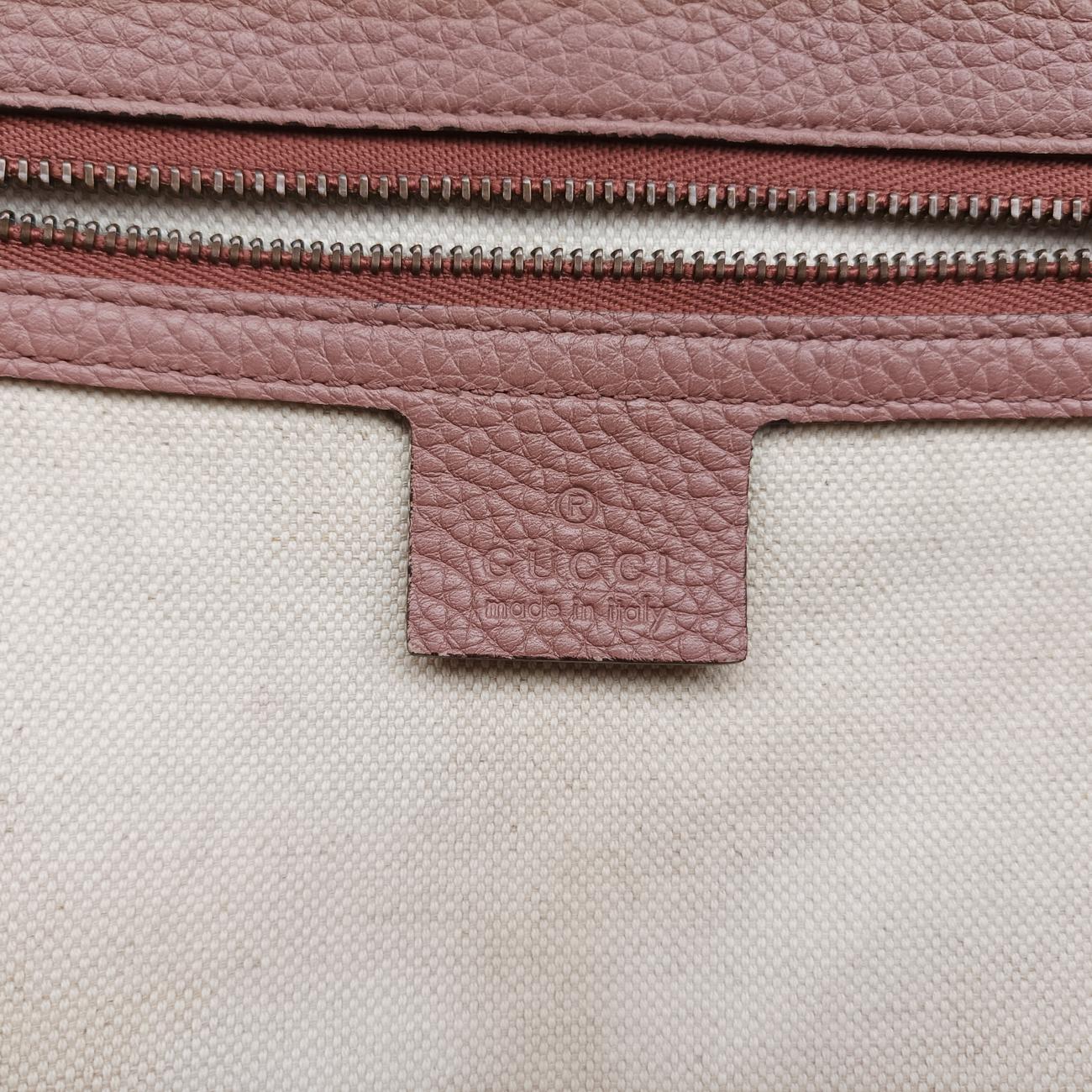 Pre-owned Gucci GG Marmont Pink Leather 421890 shoulderbag | stylenewstar