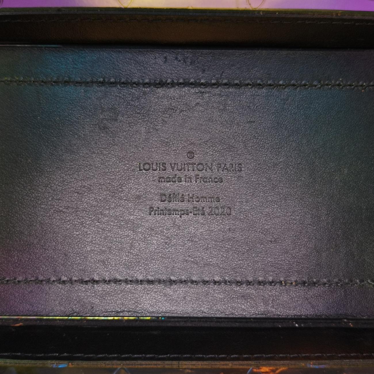 Soft Trunk Hologram x black Monogram Prism×calf leather DU5119