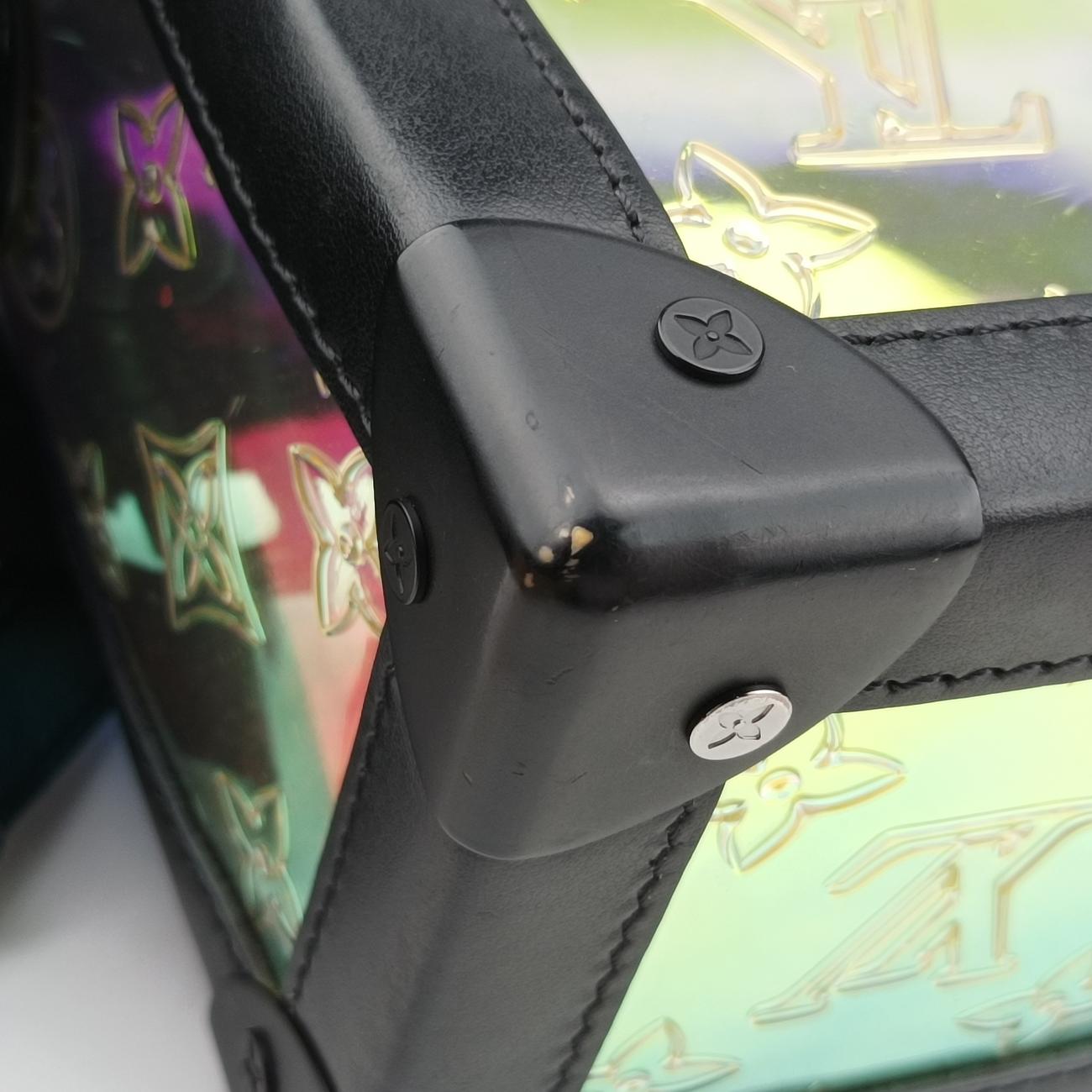 Soft Trunk Hologram x black Monogram Prism×calf leather DU5119