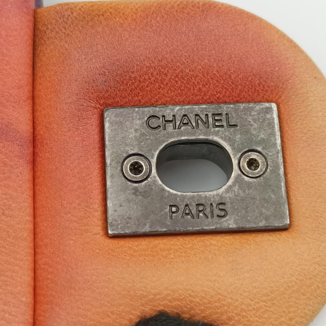 Pre-owned Chanel CC Logo Flower Power Matelasse Multicolour lambskin A92853 shoulderbag | stylenewstar