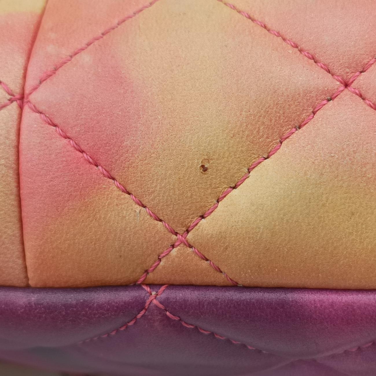 Pre-owned Chanel CC Logo Flower Power Matelasse Multicolour lambskin A92853 shoulderbag | stylenewstar