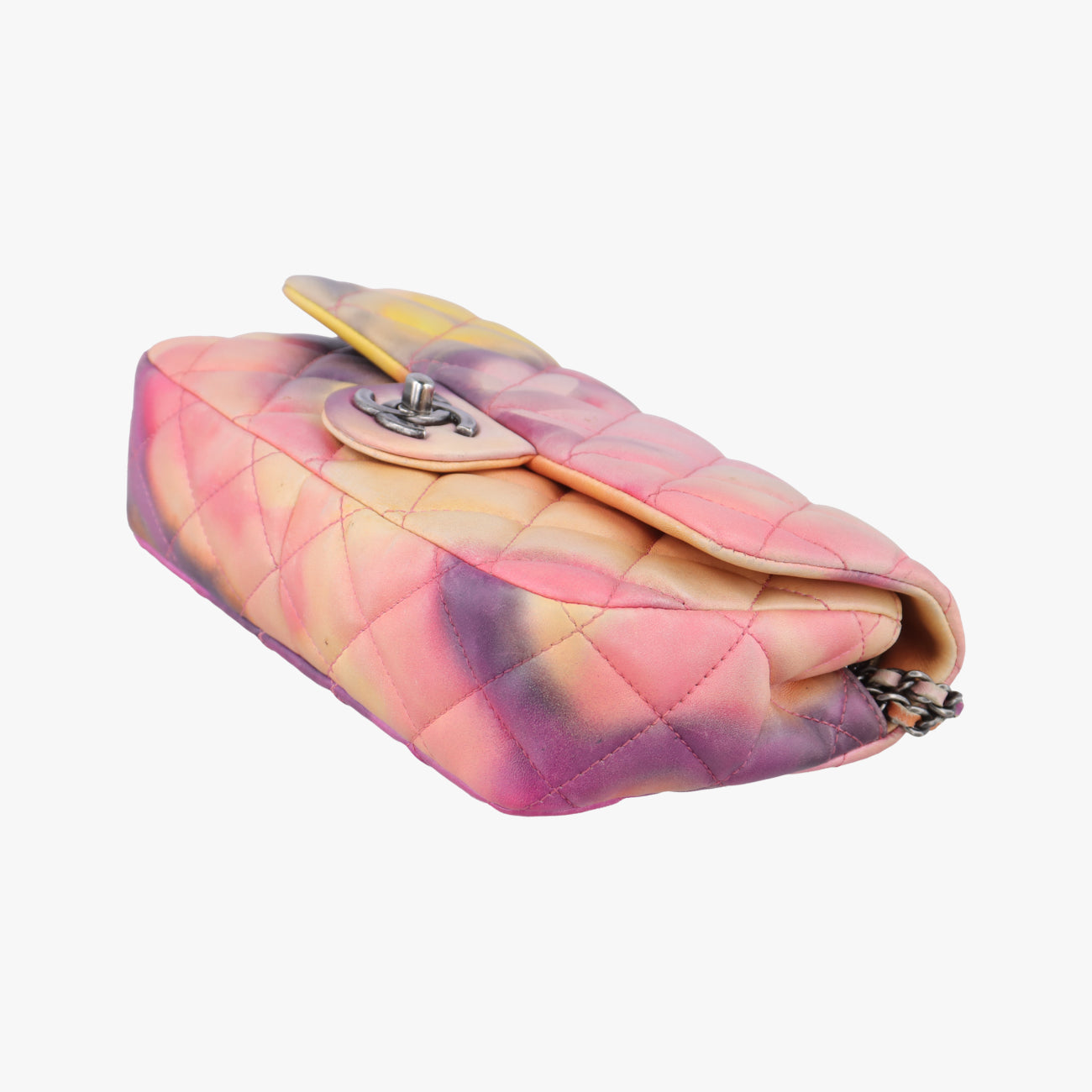 Pre-owned Chanel CC Logo Flower Power Matelasse Multicolour lambskin A92853 shoulderbag | stylenewstar