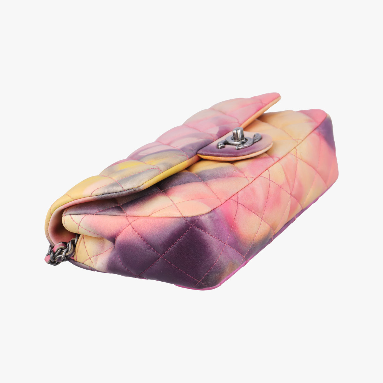 Pre-owned Chanel CC Logo Flower Power Matelasse Multicolour lambskin A92853 shoulderbag | stylenewstar