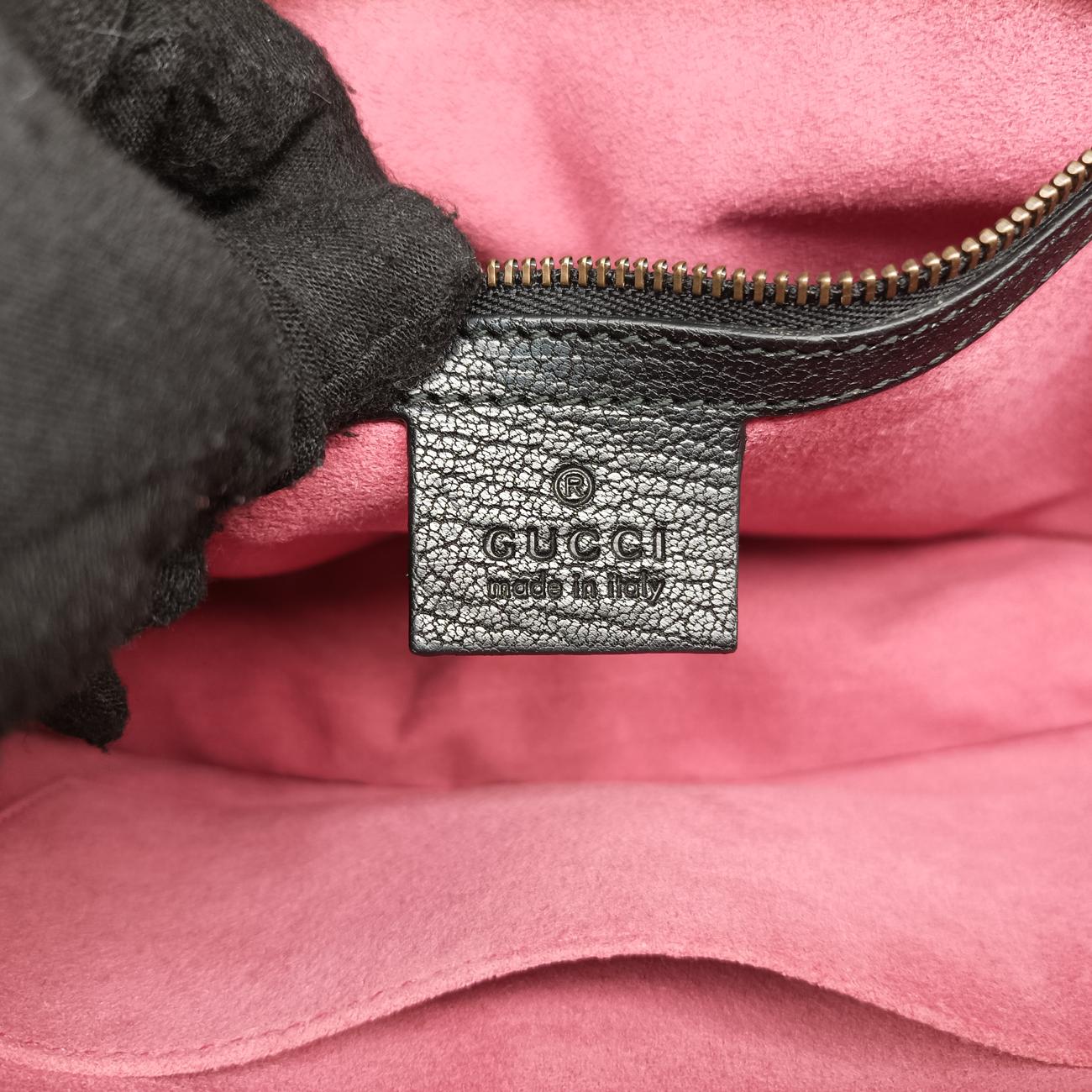 Vintage Gucci Future Bow Black×White Leather 466417 shoulderbag | stylenewstar