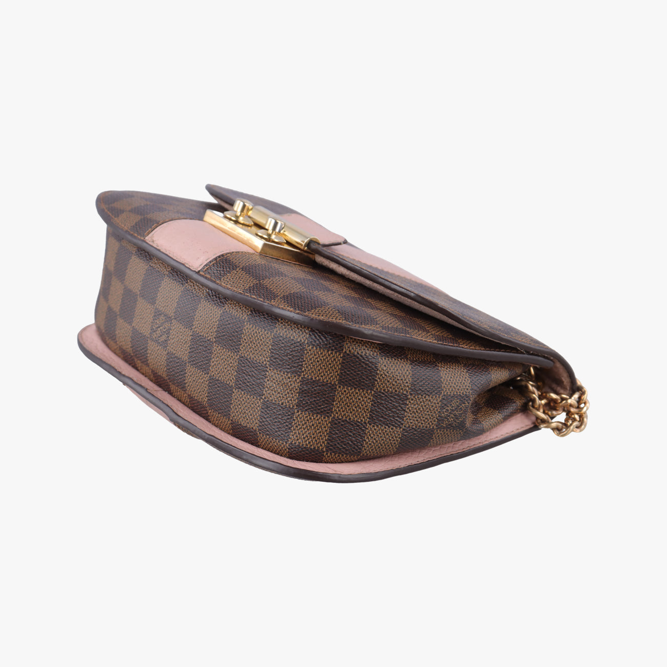 Pre-owned Louis Vuitton Wight EBENE×Magnolia Damier Canvas×Taurillon Leather N64418 shoulderbag | stylenewstar