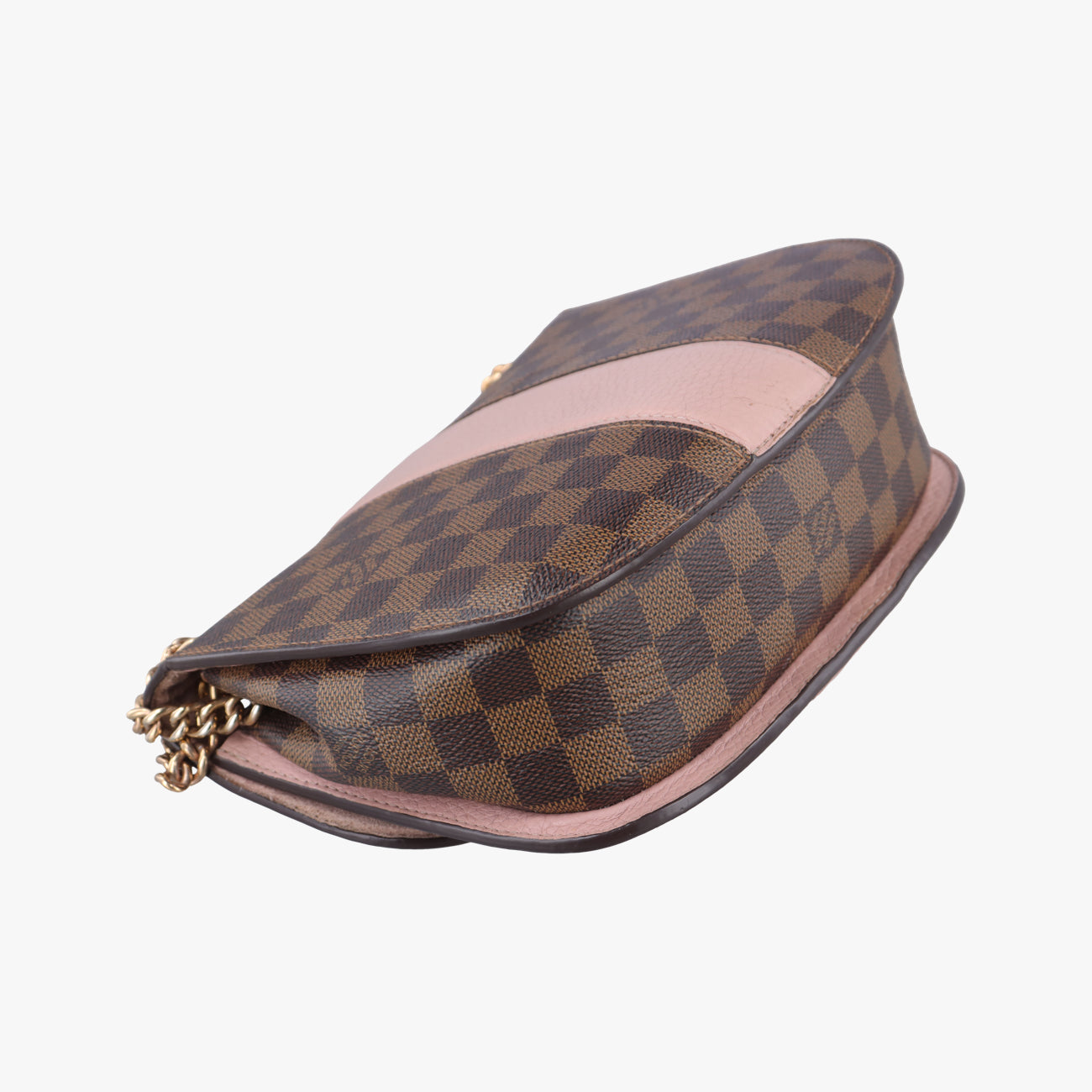 Pre-owned Louis Vuitton Wight EBENE×Magnolia Damier Canvas×Taurillon Leather N64418 shoulderbag | stylenewstar