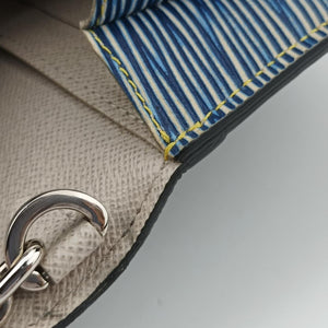 Portefeuille Twist Chain Wallet Blue Epi SP0155