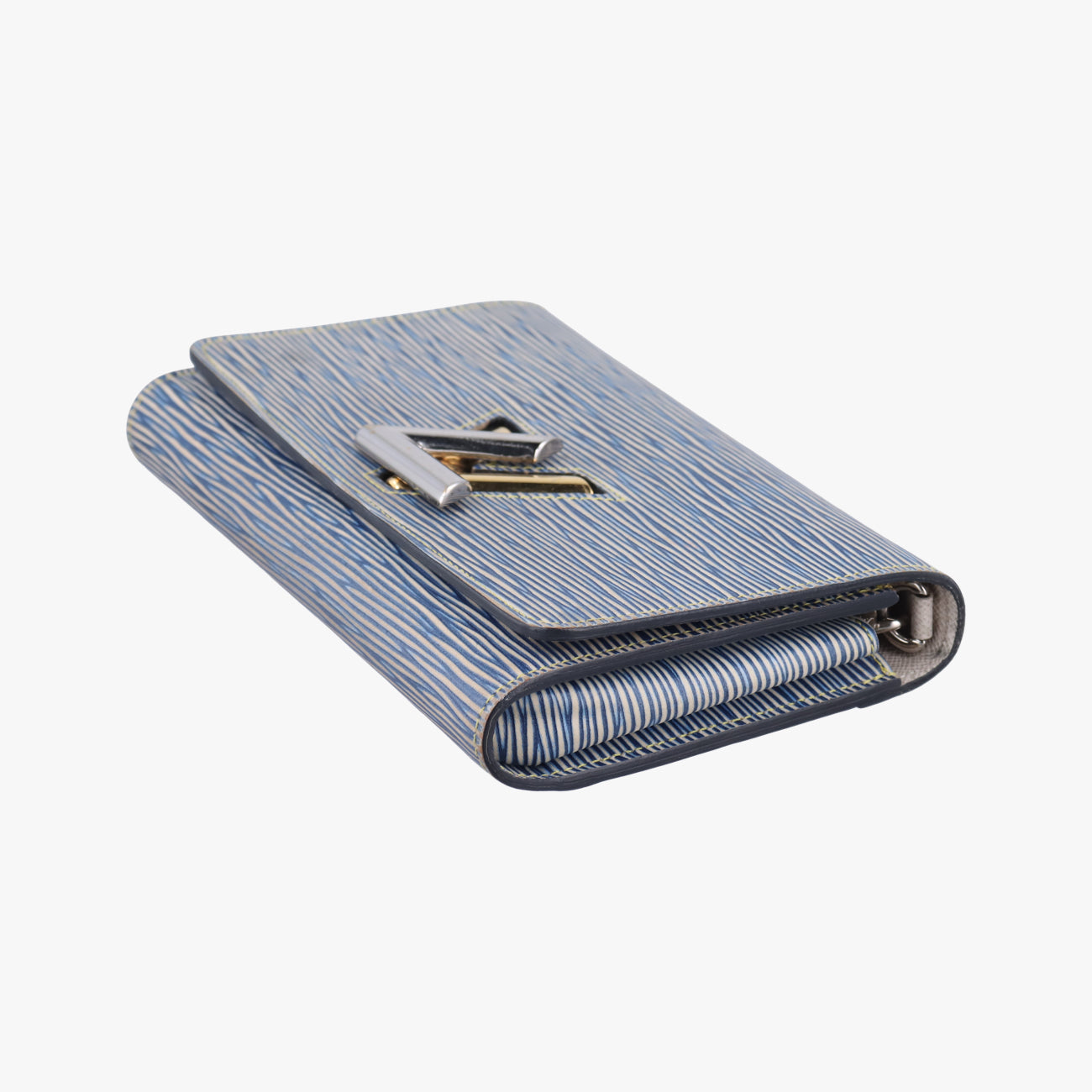 Portefeuille Twist Chain Wallet Blue Epi SP0155