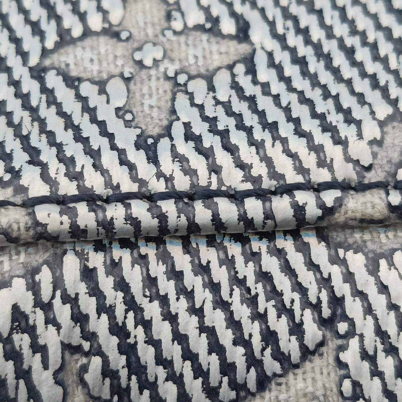 Pre-owned Louis Vuitton Micro Vanity Navy x Gray MONOGRAM JACQUARD DENIM M82467 shoulderbag | stylenewstar