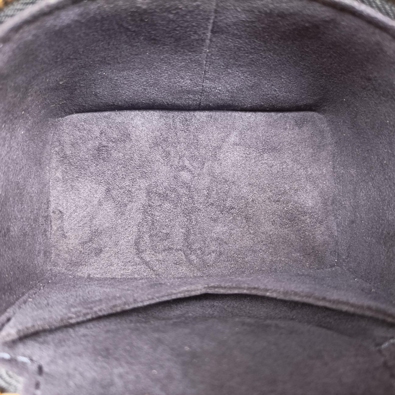 Pre-owned Louis Vuitton Micro Vanity Navy x Gray MONOGRAM JACQUARD DENIM M82467 shoulderbag | stylenewstar