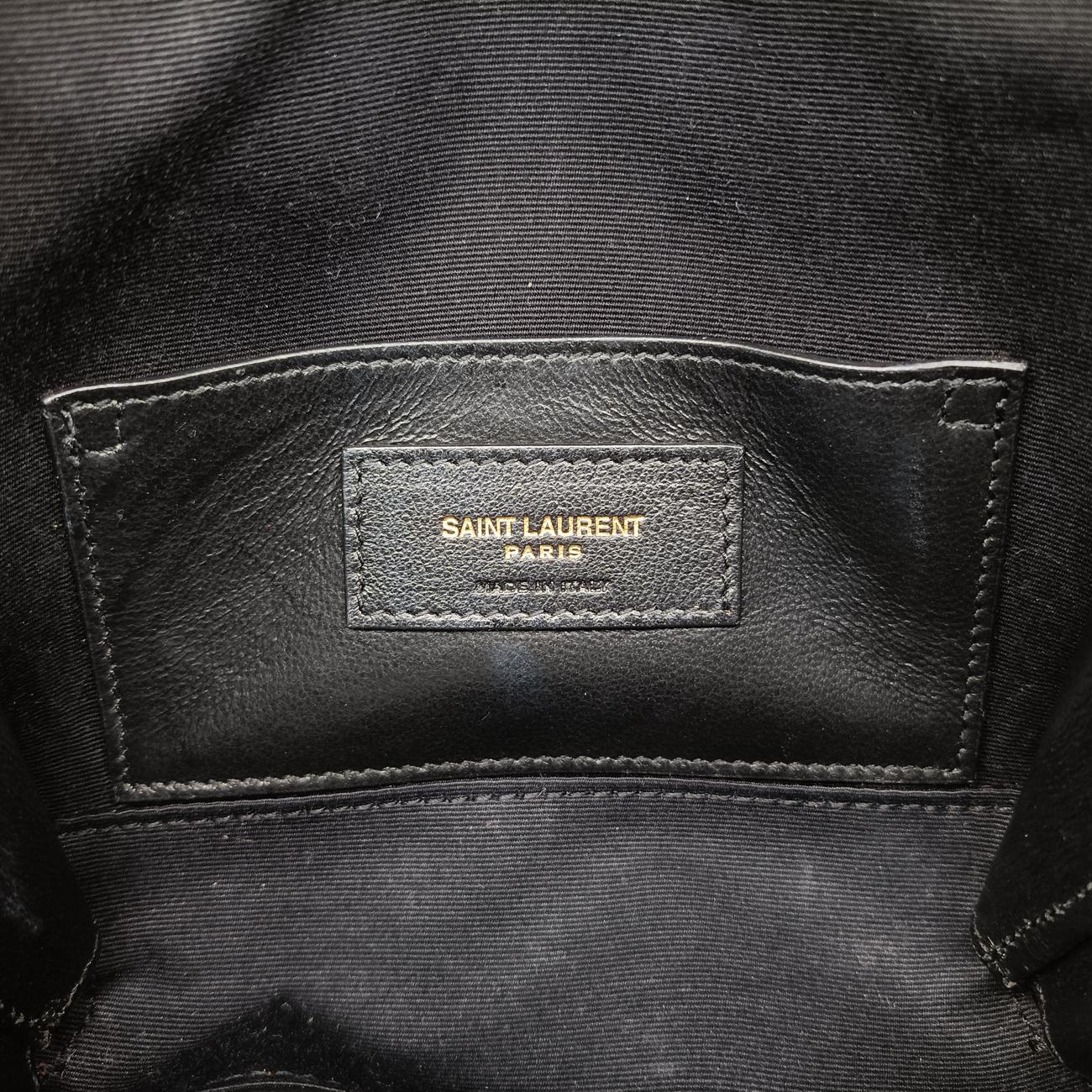 Pre-owned Yves Saint Laurent VICKY Red Leather 557574 bum bag/waist bag | stylenewstar