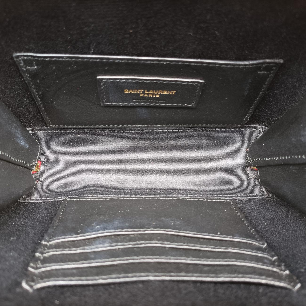 Pre-owned Yves Saint Laurent VICKY Red Leather 557574 bum bag/waist bag | stylenewstar