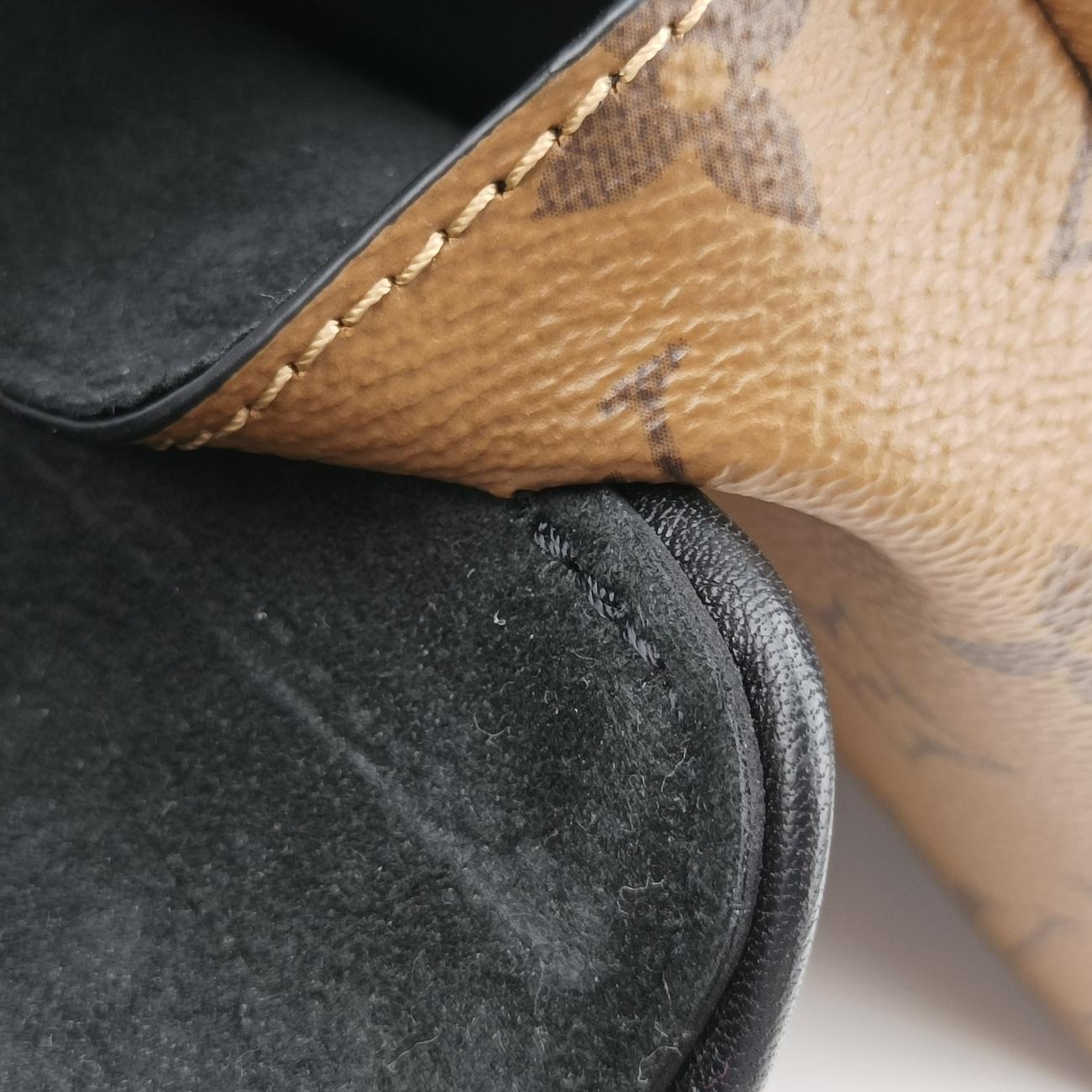 Pre-owned Louis Vuitton Pochette Kabuki Mask Brown×MARRON×FUCHSIA Monogram Reverse×Epi M43495 shoulderbag | stylenewstar