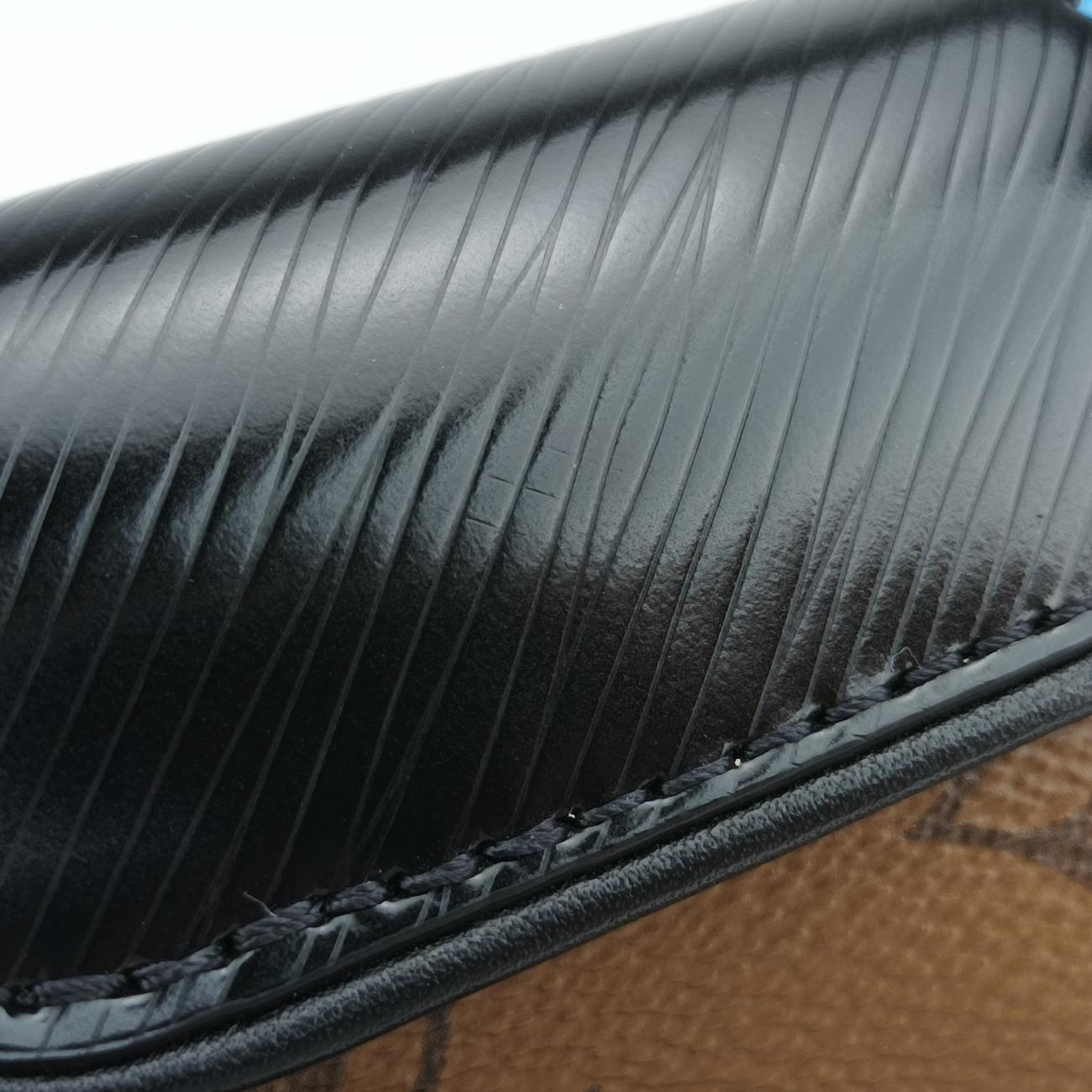 Pre-owned Louis Vuitton Pochette Kabuki Mask Brown×MARRON×FUCHSIA Monogram Reverse×Epi M43495 shoulderbag | stylenewstar