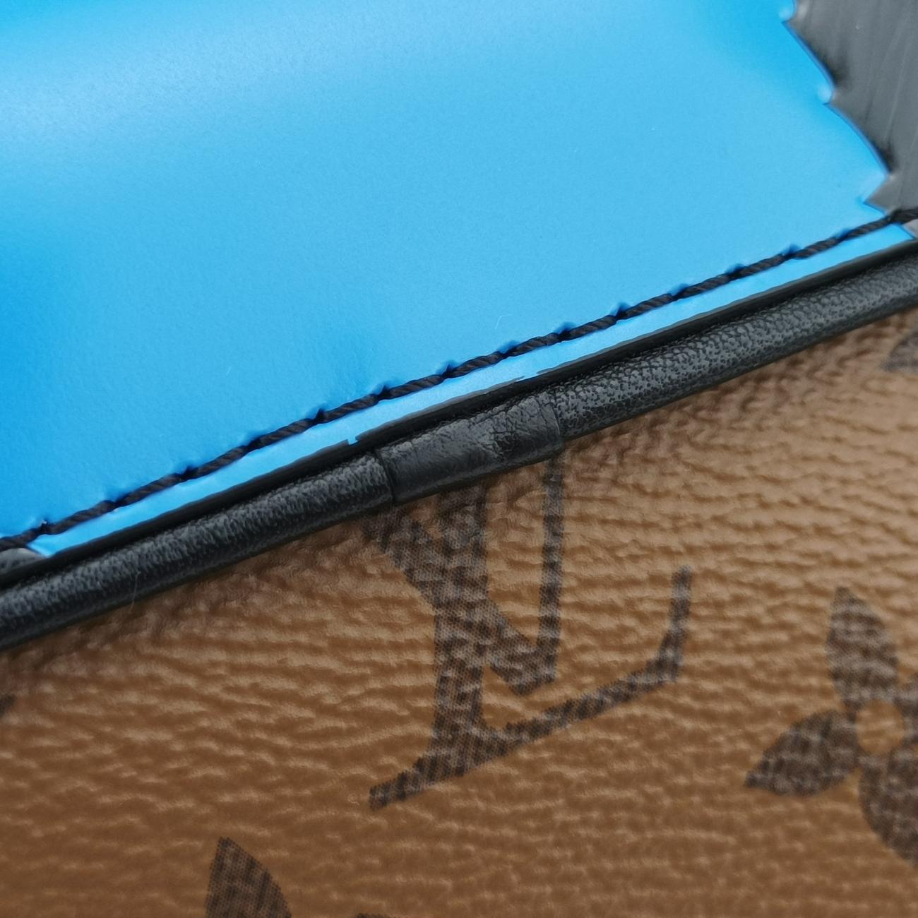 Pre-owned Louis Vuitton Pochette Kabuki Mask Brown×MARRON×FUCHSIA Monogram Reverse×Epi M43495 shoulderbag | stylenewstar