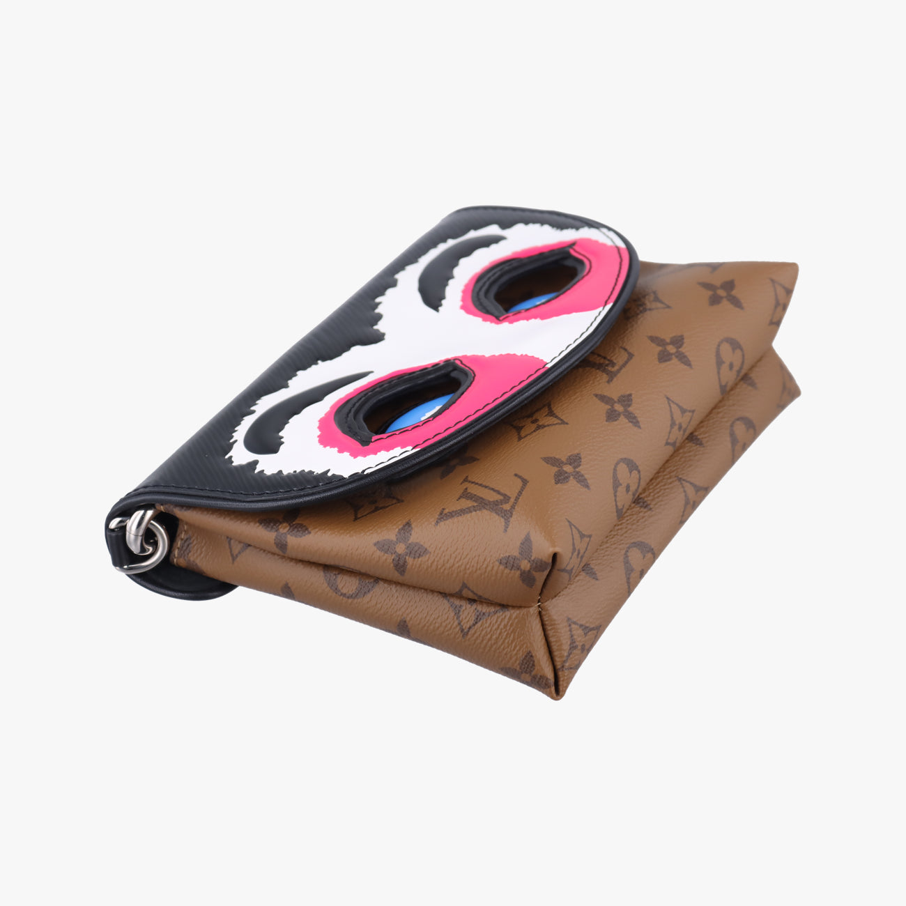 Pre-owned Louis Vuitton Pochette Kabuki Mask Brown×MARRON×FUCHSIA Monogram Reverse×Epi M43495 shoulderbag | stylenewstar
