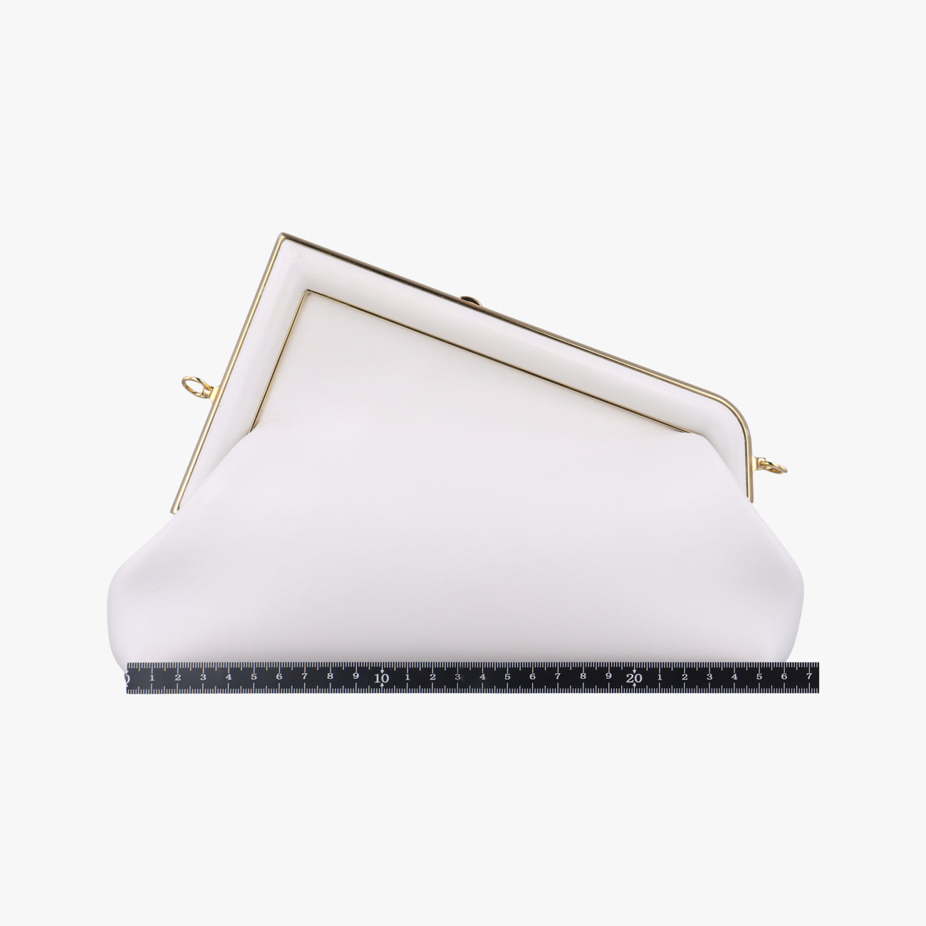 Secondhand Fendi First White Leather 8BP137 shoulderbag | stylenewstar