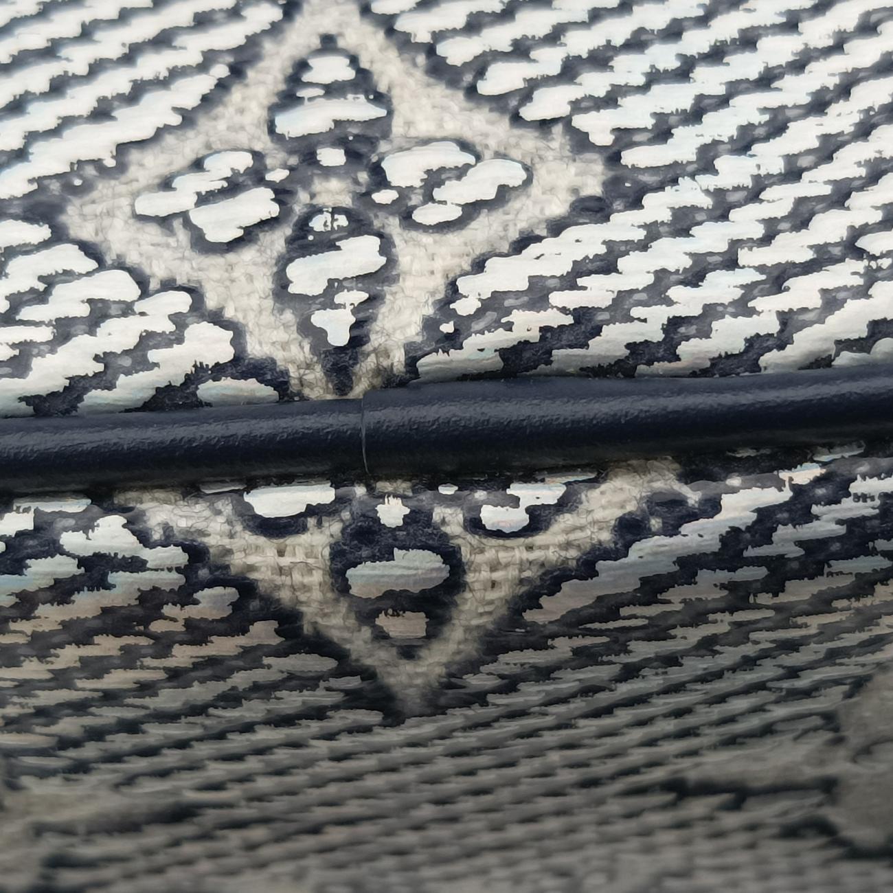 Pre-owned Louis Vuitton Micro Vanity Gray x Blue MONOGRAM JACQUARD DENIM M82467 shoulderbag | stylenewstar