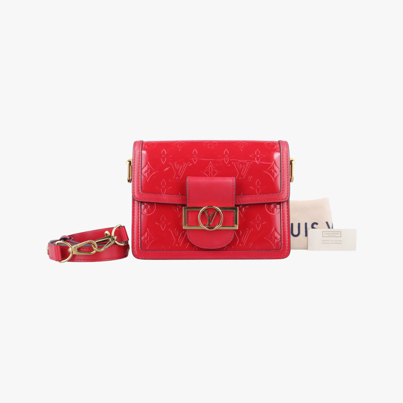 Pre-owned Louis Vuitton DAUPHINE　mini Red Vernis M90499 shoulderbag | stylenewstar