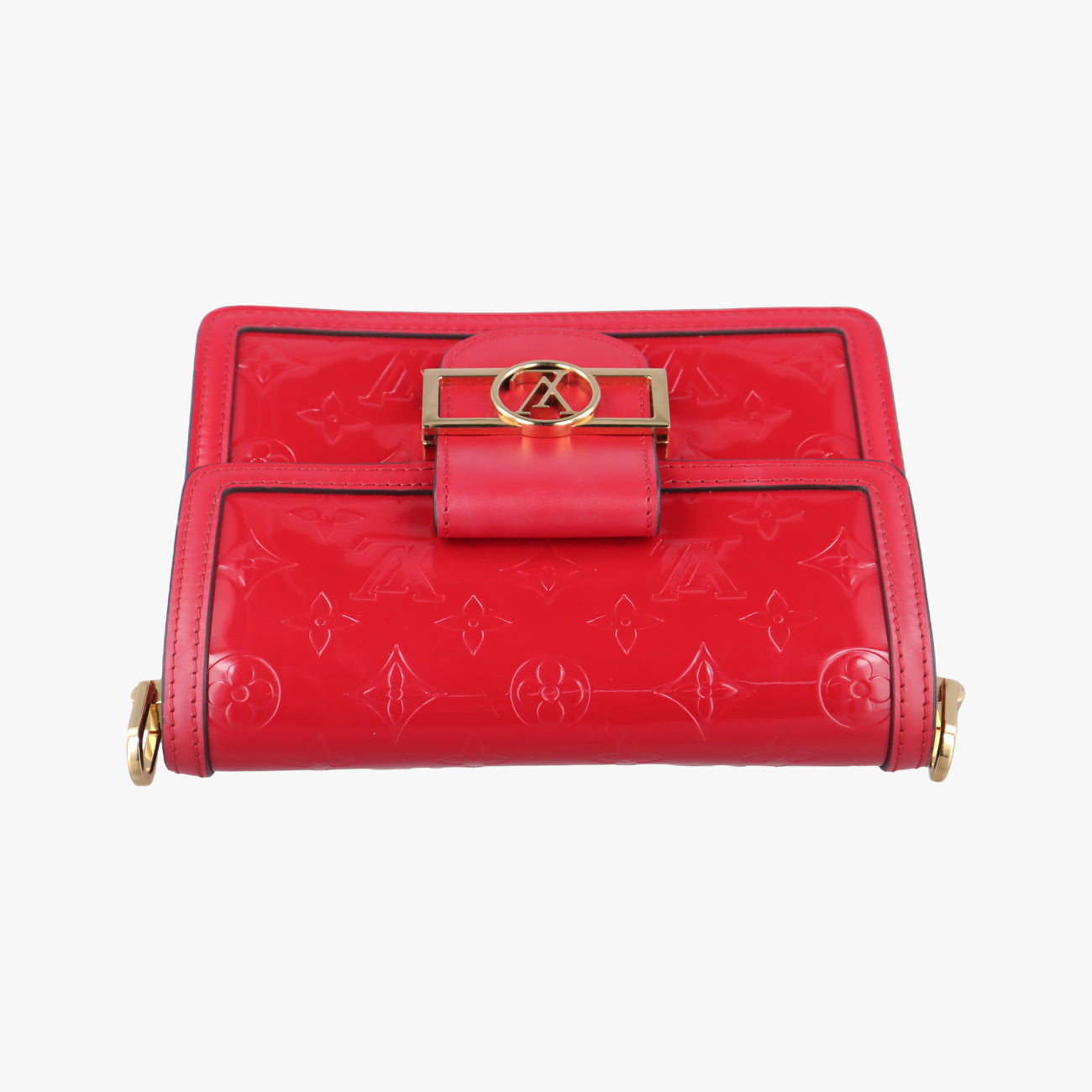 Pre-owned Louis Vuitton DAUPHINE　mini Red Vernis M90499 shoulderbag | stylenewstar